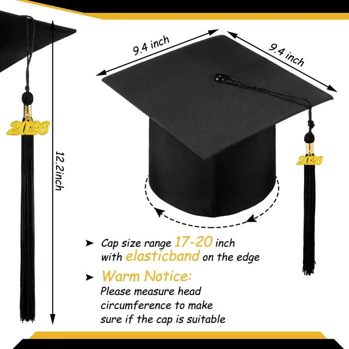 Lot de 2 à 12 casquettes de graduation pour la maternelle