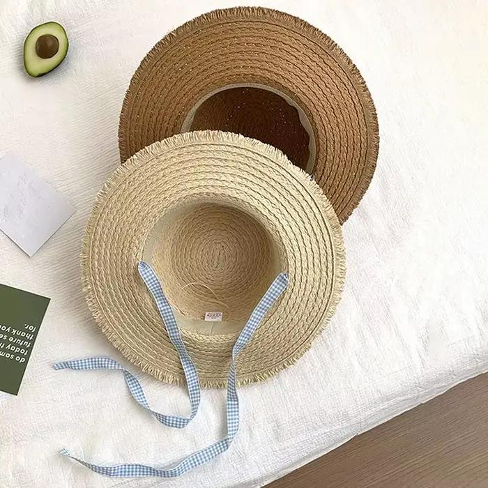 Chapeau de paille à large bord pour femme SUSU