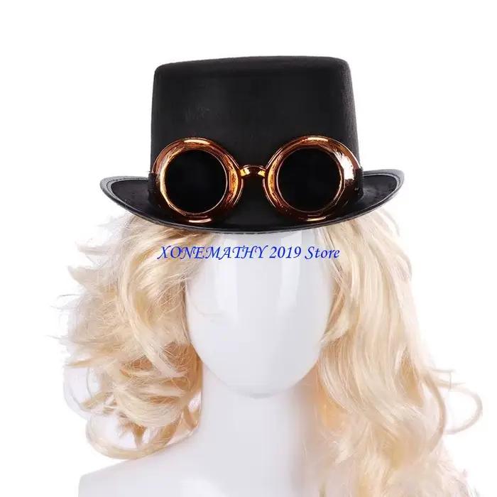 F42F Steampunk chapeau haut-de-forme gothique