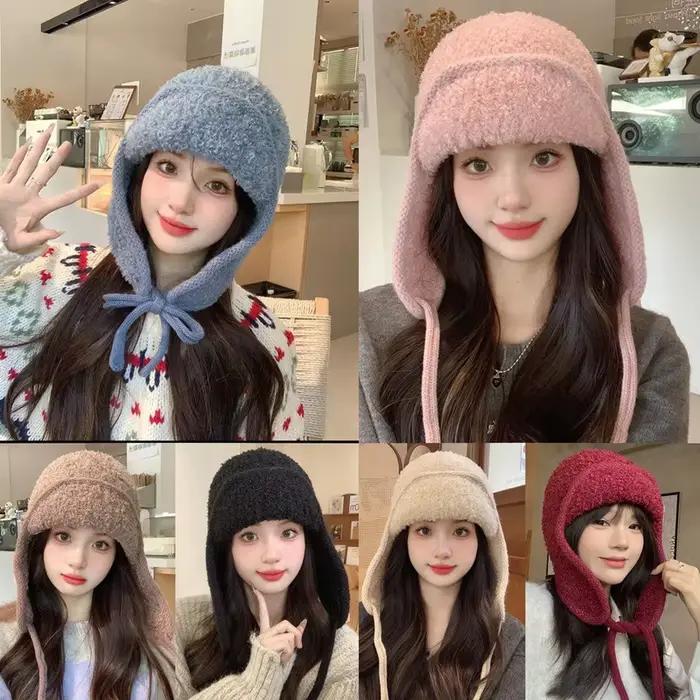 Chapeaux d'hiver en polaire épaisse pour dames