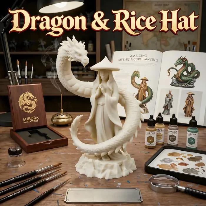 Ornement de chapeau Dragon & Rice