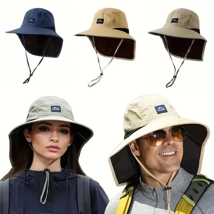 Chapeau de pêcheur de protection solaire en plein air pour hommes et femmes