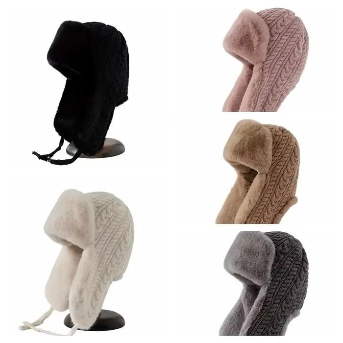 Chapeau de pilote en tricot tendance pour hommes et femmes
