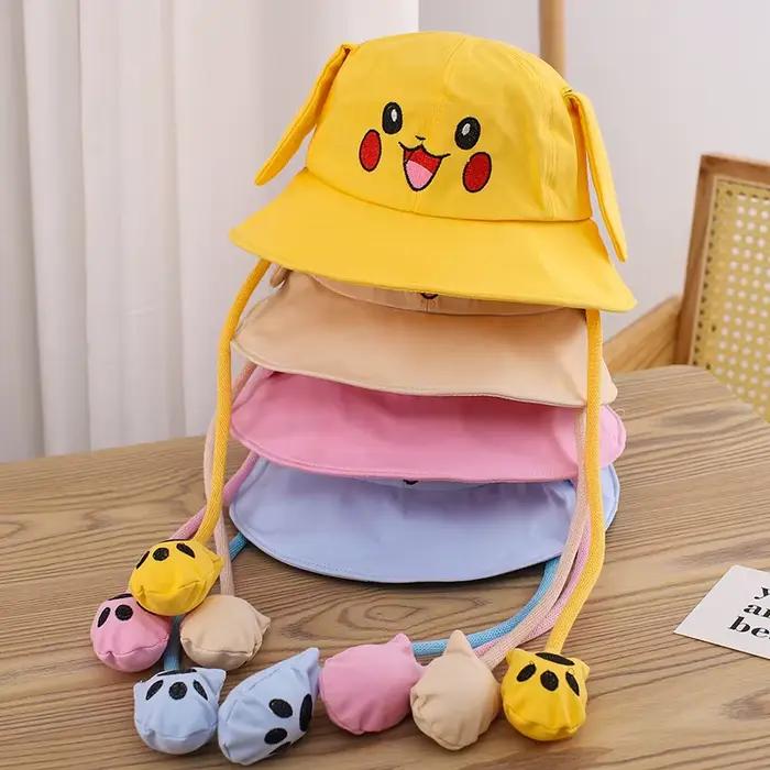 Chapeaux d'été en coton à larges bords pour enfants