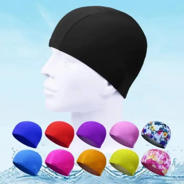Bonnet de bain homme confortable et respirant haute élasticité pour nageurs et sportifs en eau libre occasions spéciales