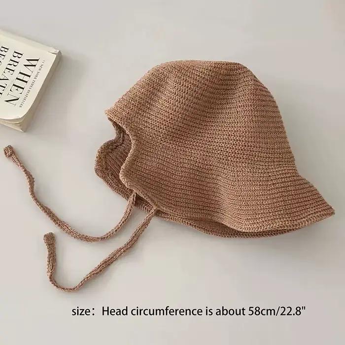 Chapeaux de soleil en paille de lin style Regency pour femmes