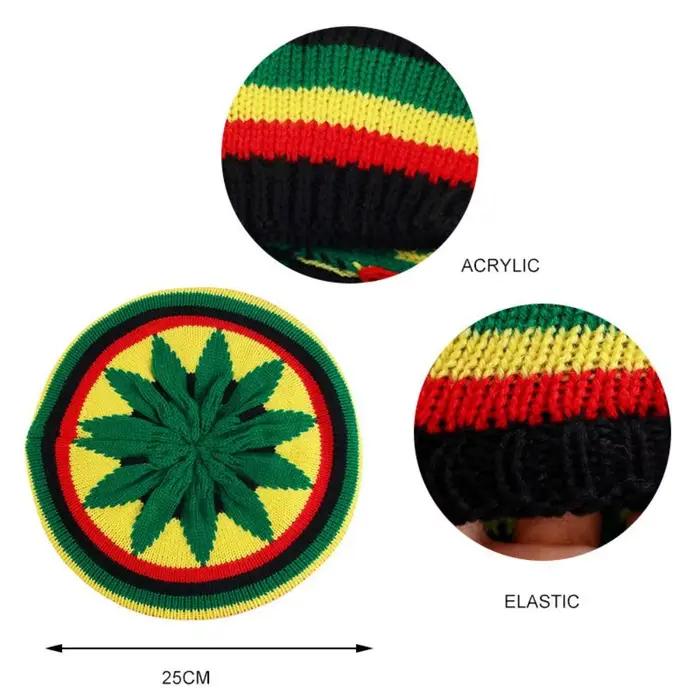 Bonnet jamaïcain Reggae At pour femme