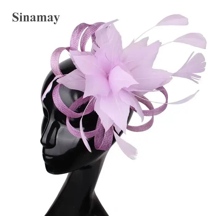 Fascinator dame chapeau femmes mariage adulte fête aucun fascinateurs mère de la mariée chapeaux XMF174 bonne vente