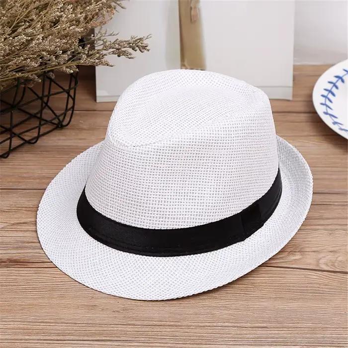 Chapeau de paille de plage d'été pour enfants