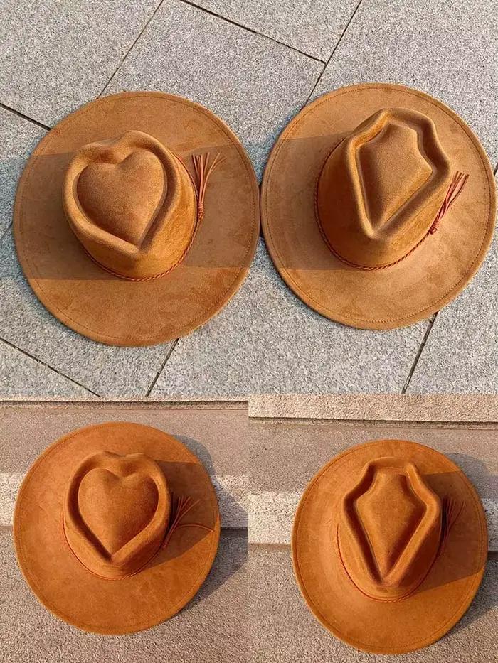 Chapeau en daim à large bord multifonction pour homme et femme, élégant, adapté aux voyages, pour les événements formels et la vie quotidienne