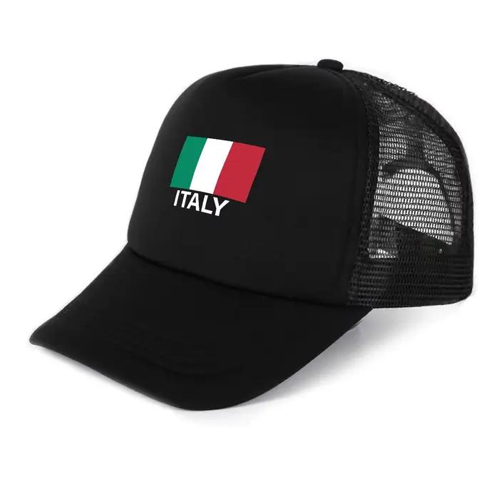 Casquette de camionneur imprimée drapeau italien