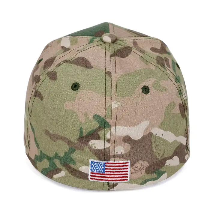 Nouvelle Casquette de Baseball Tactique Ajustée Entièrement Fermée Extensible et Flexible Camouflage Jungle USA pour