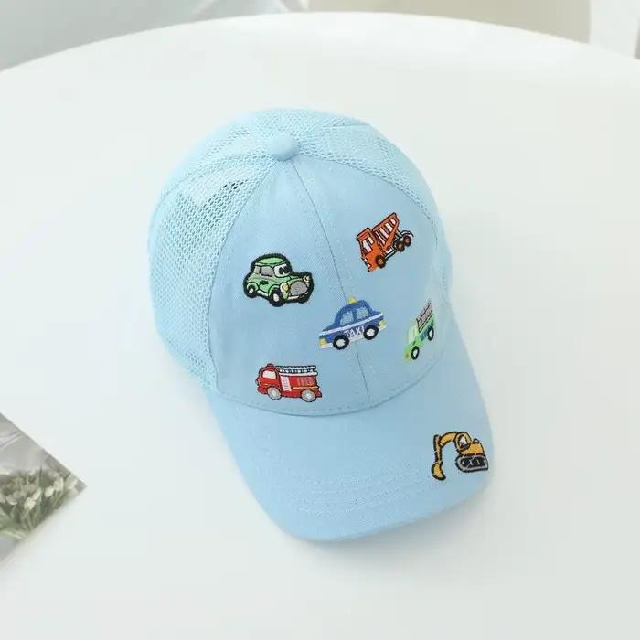 Nouvelles casquettes de baseball pour enfants à motifs de véhicules de dessins animés