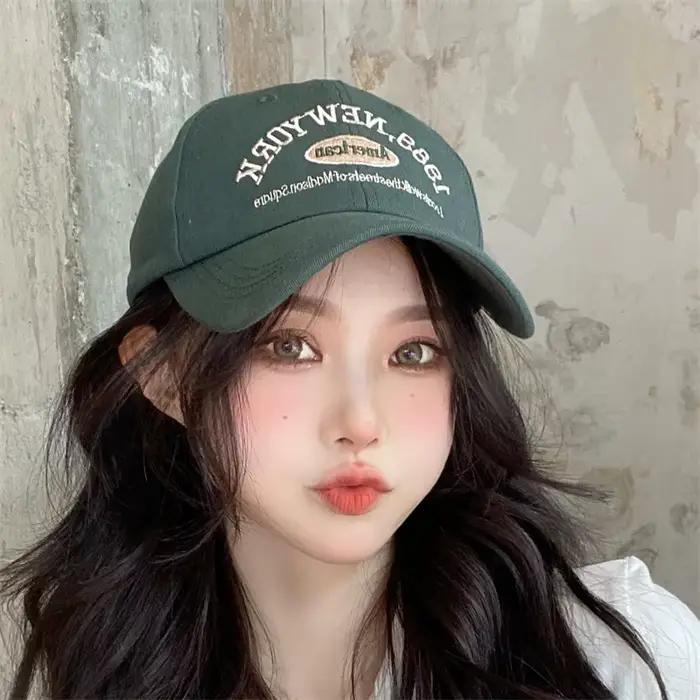 Casquette de Baseball Vintage avec Lettres pour Homme et Femme