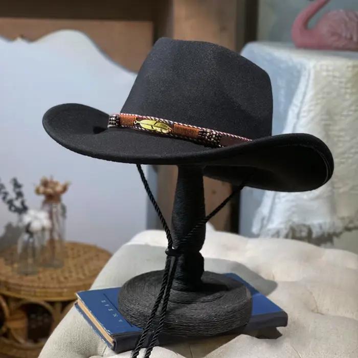 Chapeau de cow-boy occidental américain pour hommes