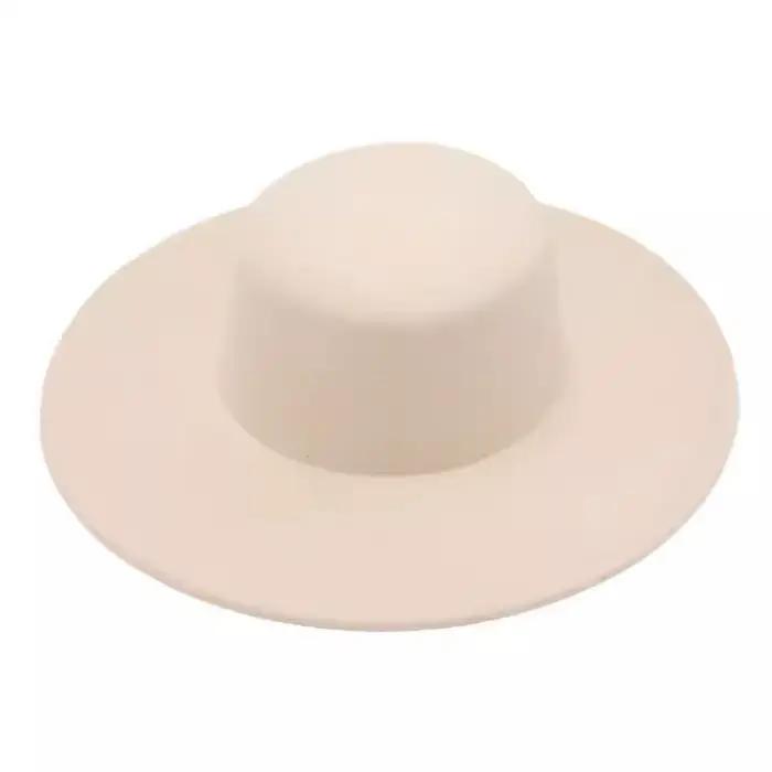 Fedoras britanniques élégants à large bord pour femmes