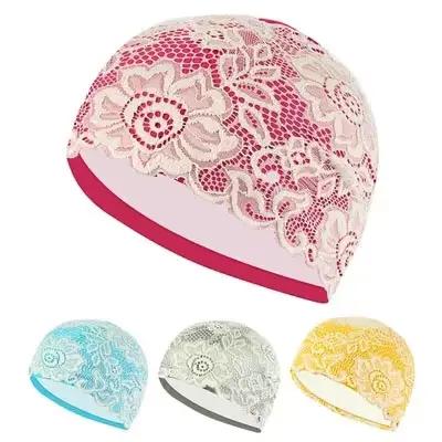 Bonnet de bain en dentelle pour femme