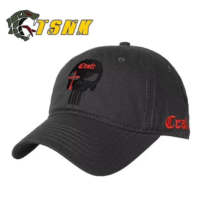 TSNK hommes femmes brodé américain Punisher SEAL équipe coton chapeau de course ajusté Snapback casquette de Baseball