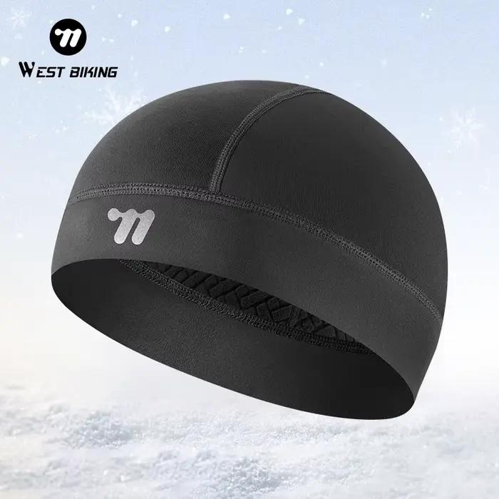 WEST BIKING-Casquette de cyclisme en velours jacquard élastique