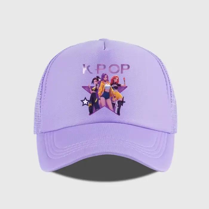 Casquette en maille imprimée K-POP Girl Group