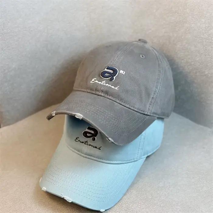 Chapeau de baseball Puloru en coton brodé lettre A élégant pour homme et femme style sport occasions décontractées voyage hip hop camionneur