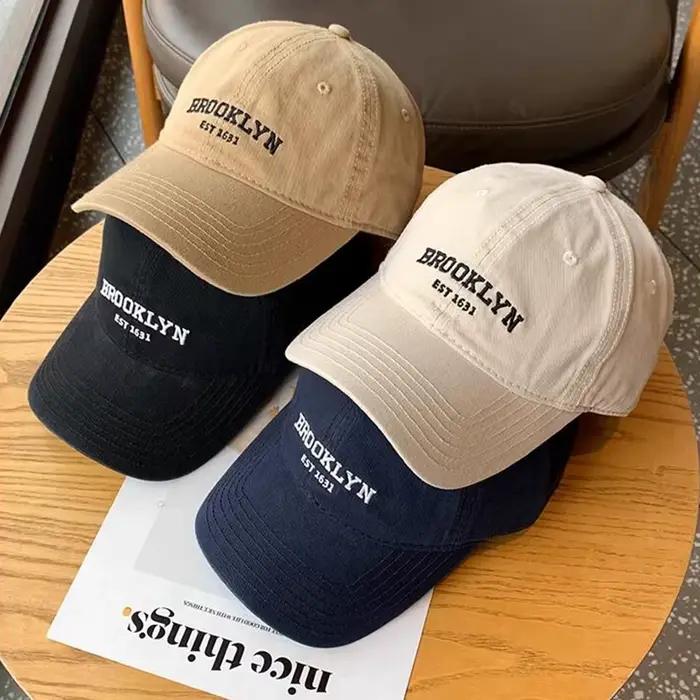 JK – casquette de Baseball brodée avec lettres coréennes pour hommes et femmes