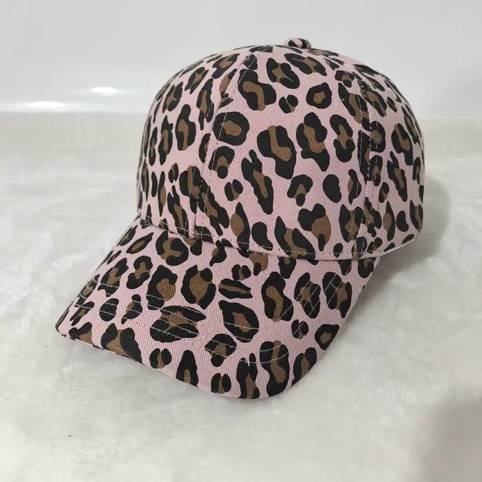 Casquette de baseball imprimée léopard tendance