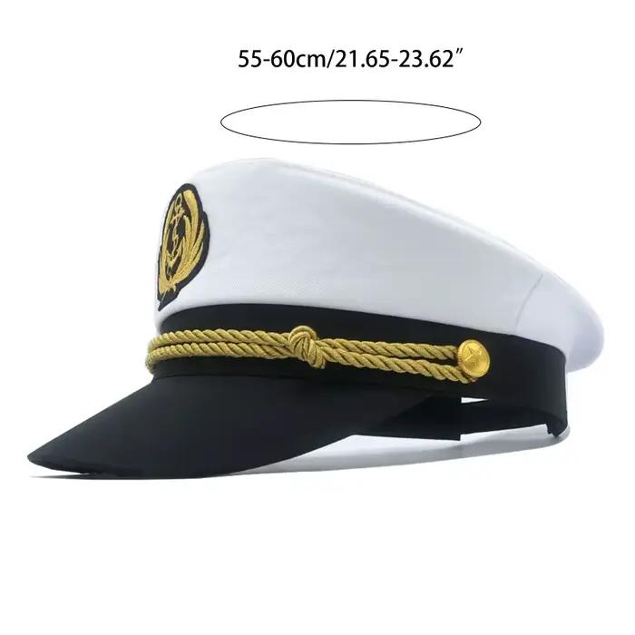 Chapeau de capitaine de la Marine pour hommes et femmes