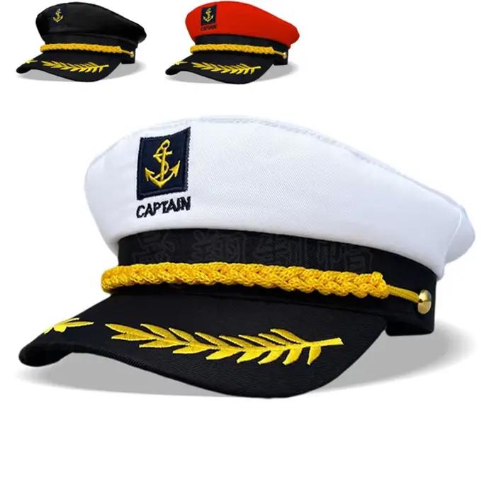 Chapeau de capitaine de yacht pour adulte