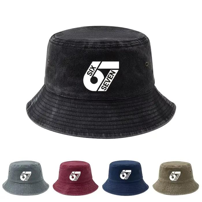 Chapeau Bob Unisexe Imprimé SIX SEVEN (170-180 cm)
