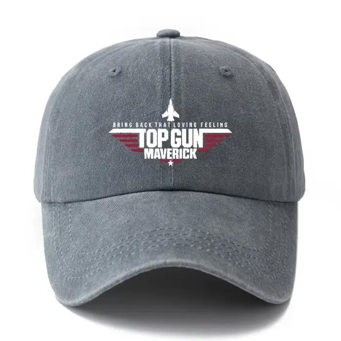 Casquette de baseball vintage TOP GUN MAVERICK style sportif casquette réglable bord incurvé protection solaire pour homme et femme occasions décontractées quatre saisons