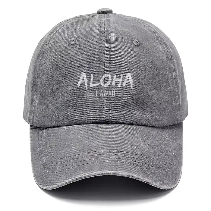 Casquettes de baseball en coton lavé style hawaïen Aloha