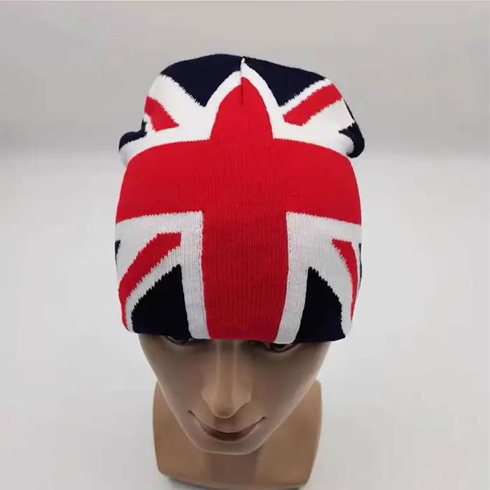 Style européen Jacquard Union Jack tricoté chapeaux nouveaux hommes femmes chaud décontracté mode personnel Rap polyvalent en plein air rue bonnets