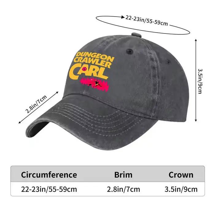 Casquette Dungeon Crawler Carl Style Unisexe Polyvalente Pour Activités Plein Air Style Casual Occasionnels Événements Festivals
