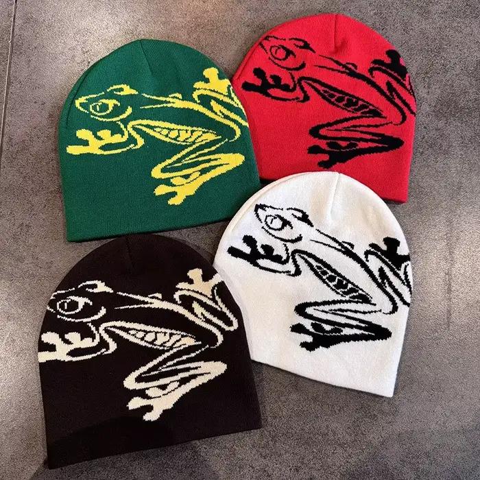 Bonnet imprimé grenouille d'arbre pour hommes et femmes