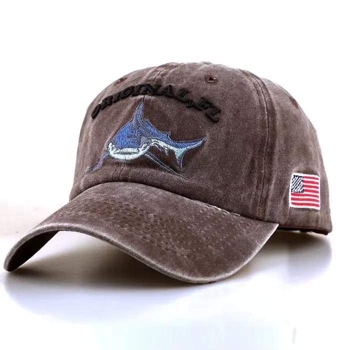 Chapeau de baseball à broder en style FL Shark