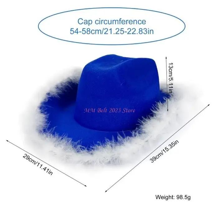 Chapeau Panama décoratif en plumes uniques pour adultes, accessoire photo fête, style sport chic, résistant aux intempéries, adapté aux quatre saisons, pour hommes et femmes
