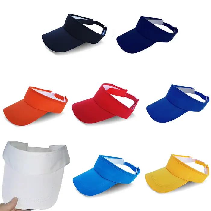 Sport pare-soleil chapeaux hommes femmes respirant réglable vide haut coton casquettes de Baseball pour voyage
