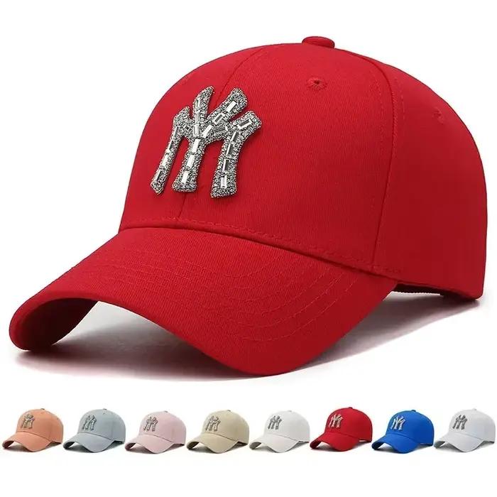 MY Rhinestone chapeau femme printemps et automne rue décontracté en plein air canard langue casquette mode polyvalent
