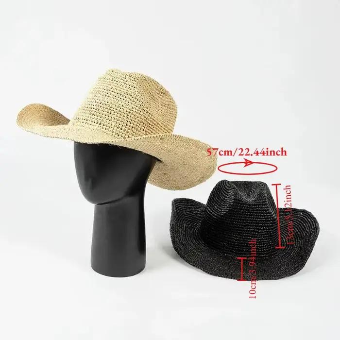 Chapeaux de soleil en raphia 100% naturel pour femmes