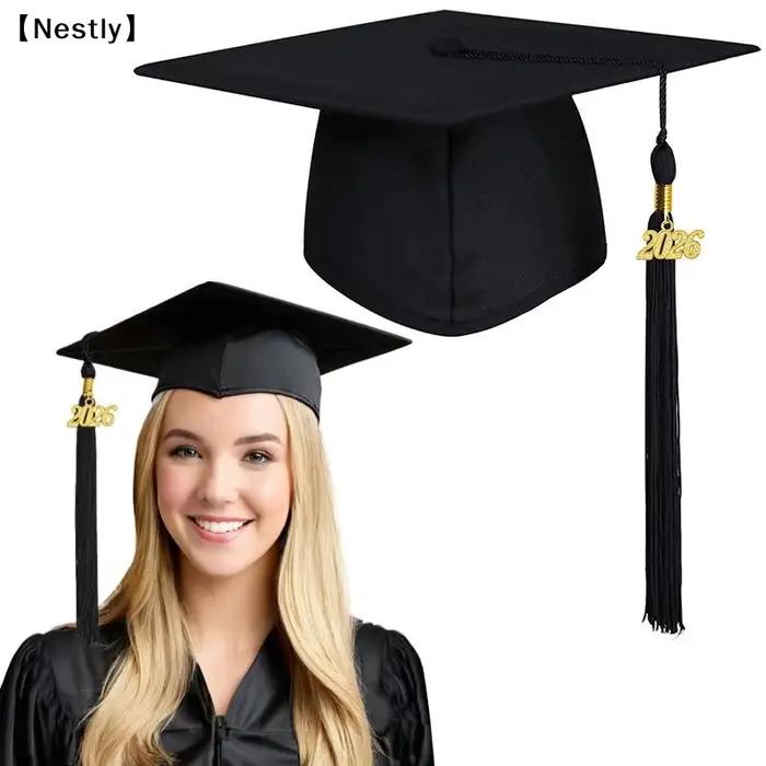 Chapeau de graduation avec pompon pour lycée et diplôme universitaire