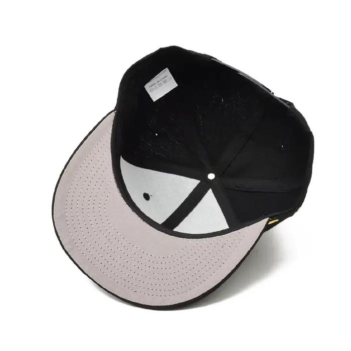 Hip Hop solide noir Snapbacks pour hommes femmes soleil extérieur Snapback chapeaux taille réglable 56-60 cm