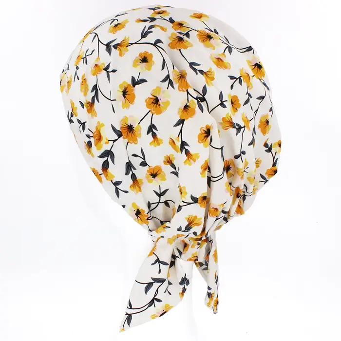 Chemo Skullies Beanie fille Bandanas floraux femmes mode Turban tête enveloppement pour perte de cheveux casquette chapeaux dame Rural femme HT223
