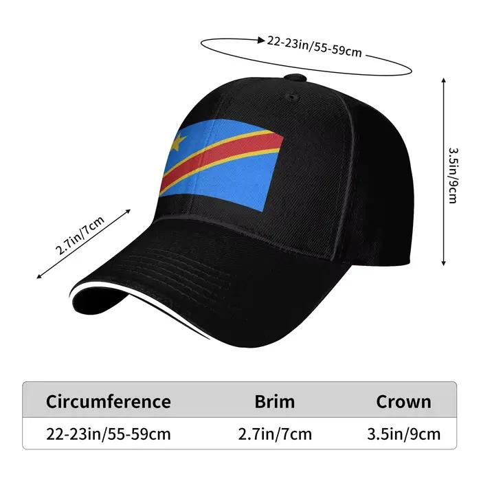 Casquette de baseball décontractée Drapeau du Congo – Chapeaux de randonnée
