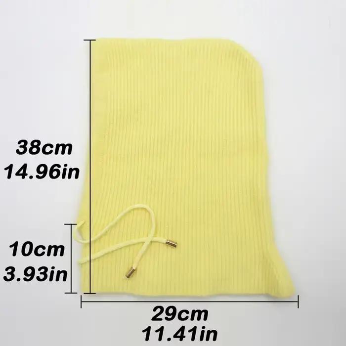 Fourrure de lapin tricoté écharpe capuche chapeau femmes bonnets chaud hiver unisexe cagoule ski extérieur Bonnet épais