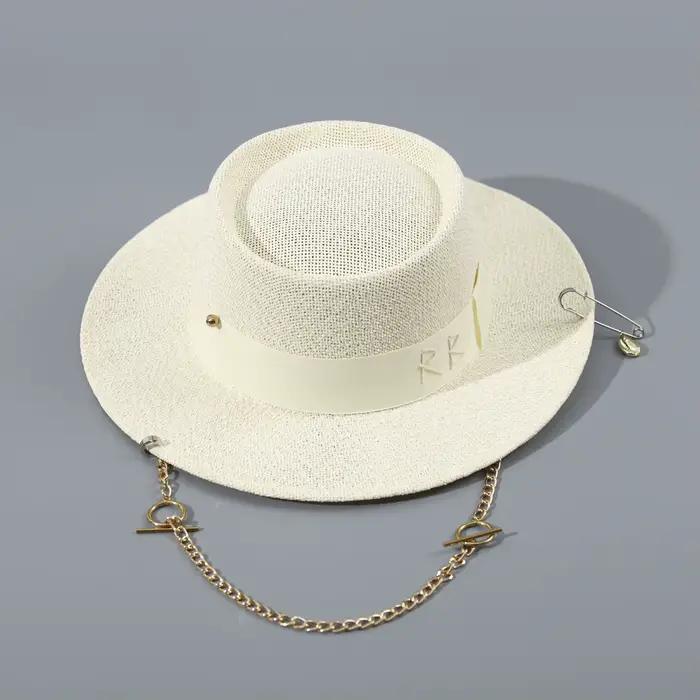 Chapeau de paille RB Letter