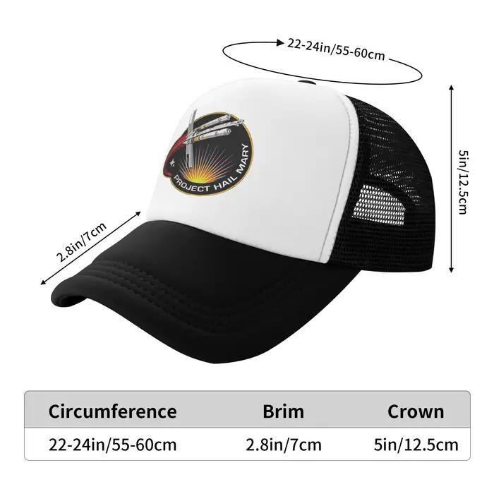 Casquette de baseball en maille avec patch Mission Hail Mary