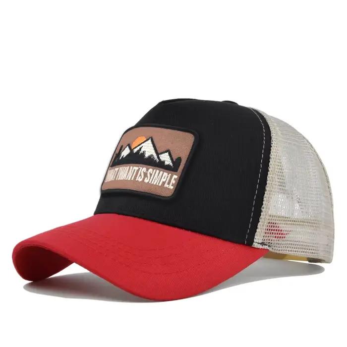 Casquette de baseball respirante en maille avec broderie