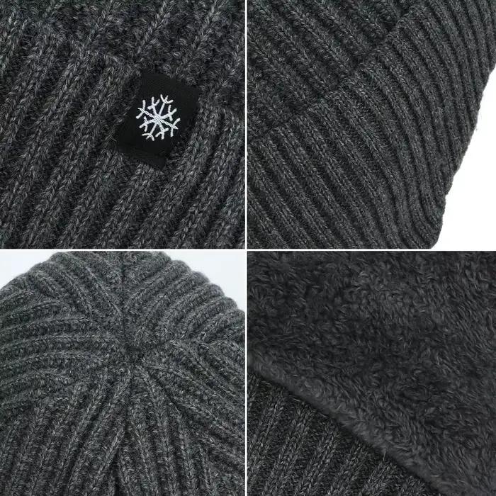 Chapeau tricoté en peluche pour hommes