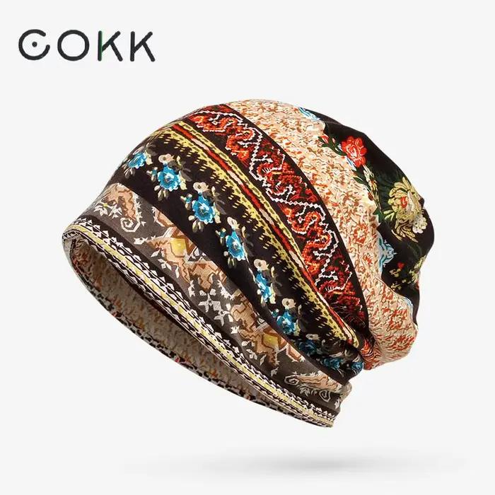 Chapeaux pour hommes femmes bonnets dames mince Camouflage fleur Hip Hop